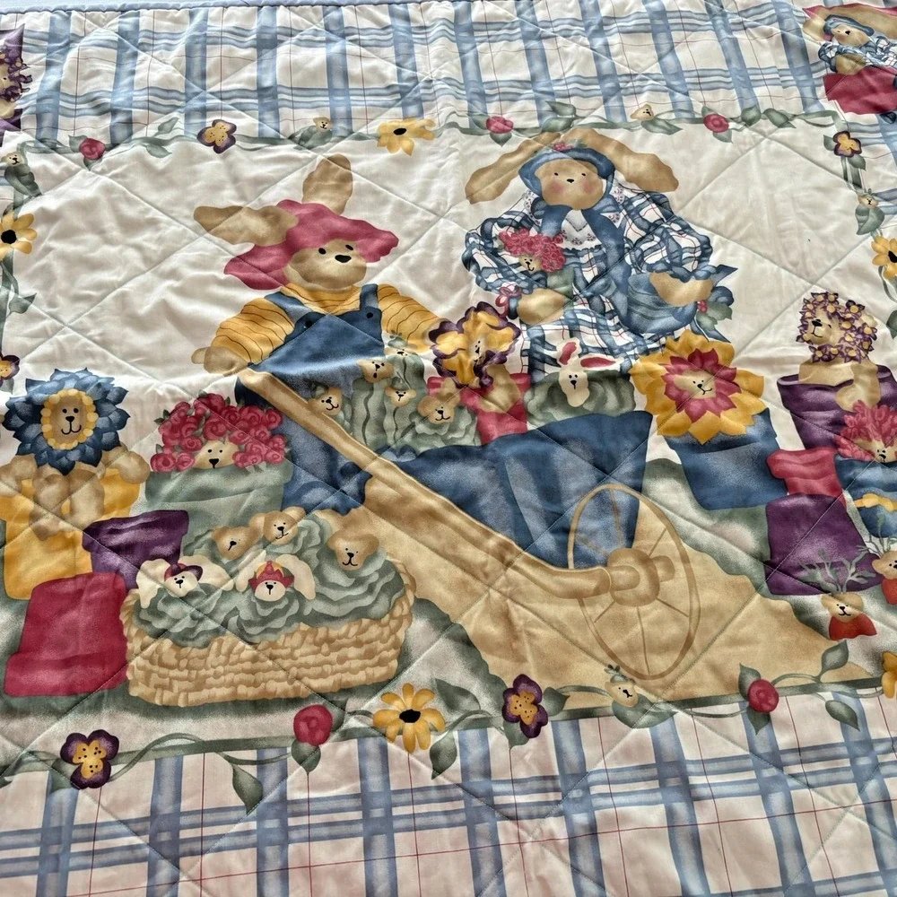 Gorgeous Handmade Cotton QUILT 43x34